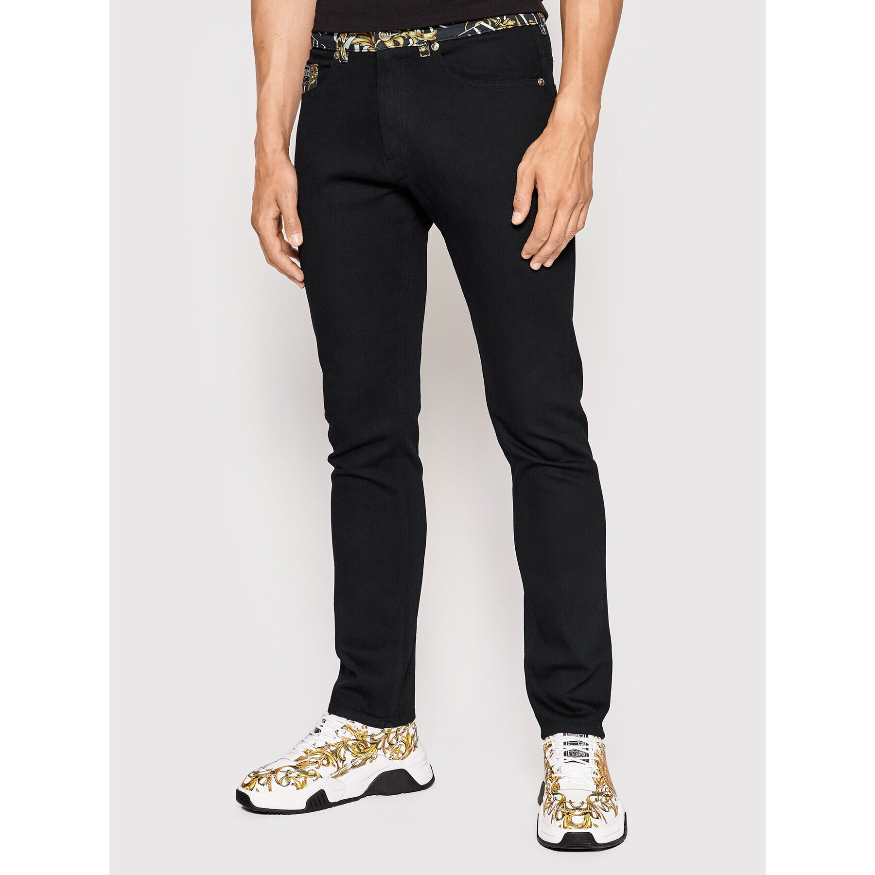 Versace Jeans Couture Farmer Dundee 73GAB5DM Fekete Regular Fit - Pepit.hu