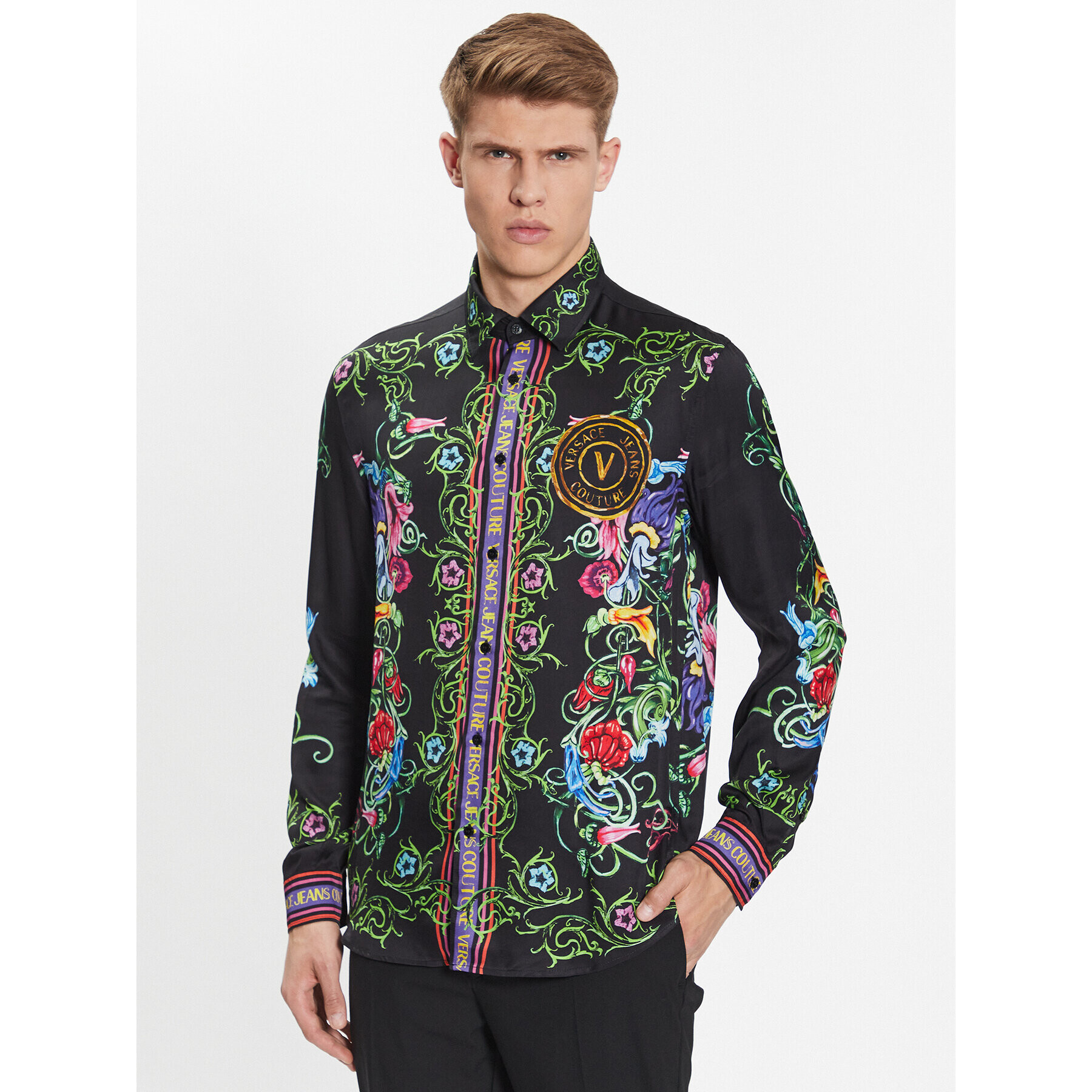 Versace Jeans Couture Ing 74GAL2RG Fekete Regular Fit - Pepit.hu