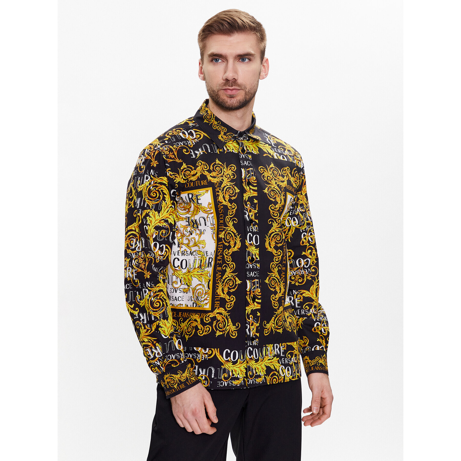 Versace Jeans Couture Ing Panel Baroque 74GAL2RB Színes Regular Fit - Pepit.hu