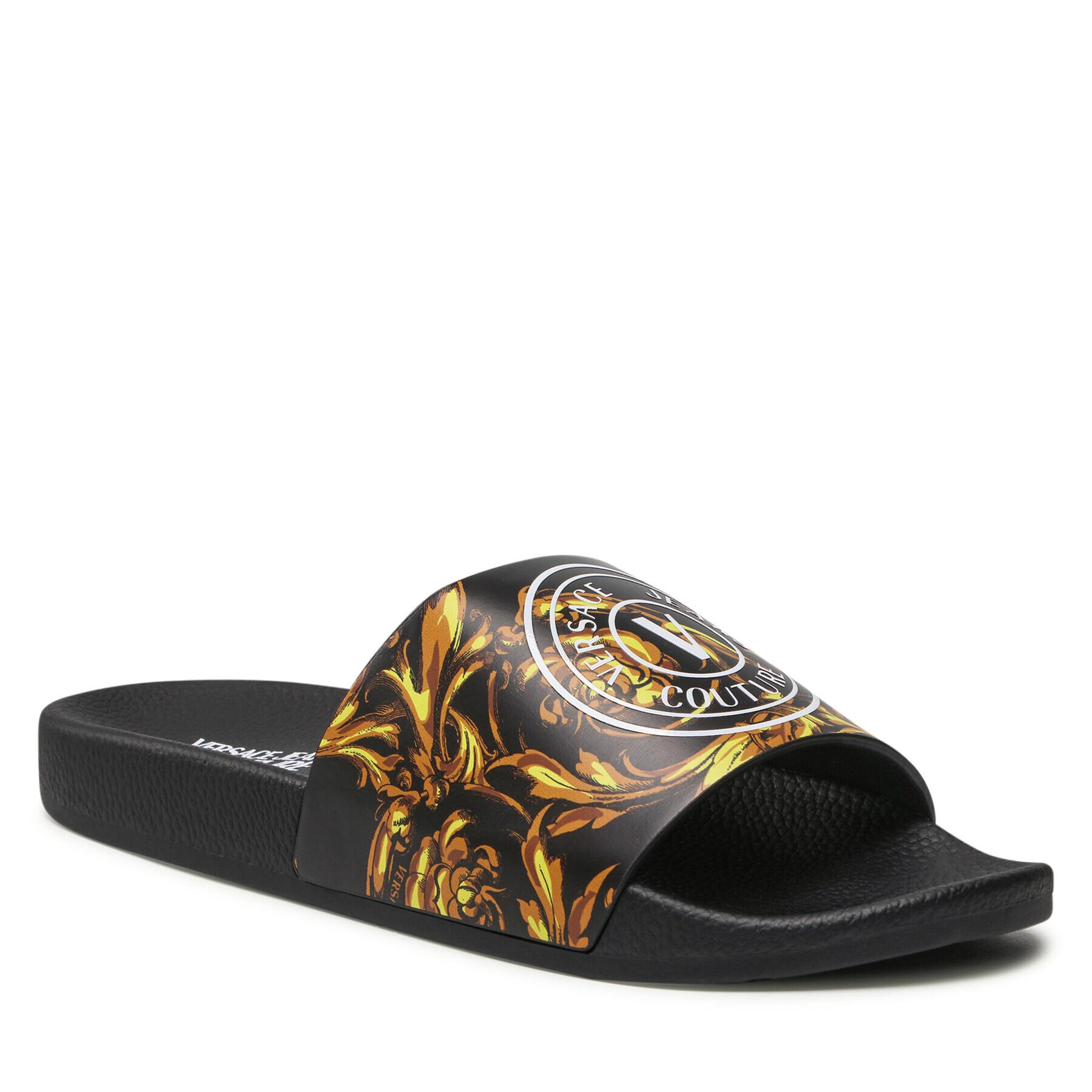 Versace Jeans Couture Papucs 72YA3SQ3 Fekete - Pepit.hu