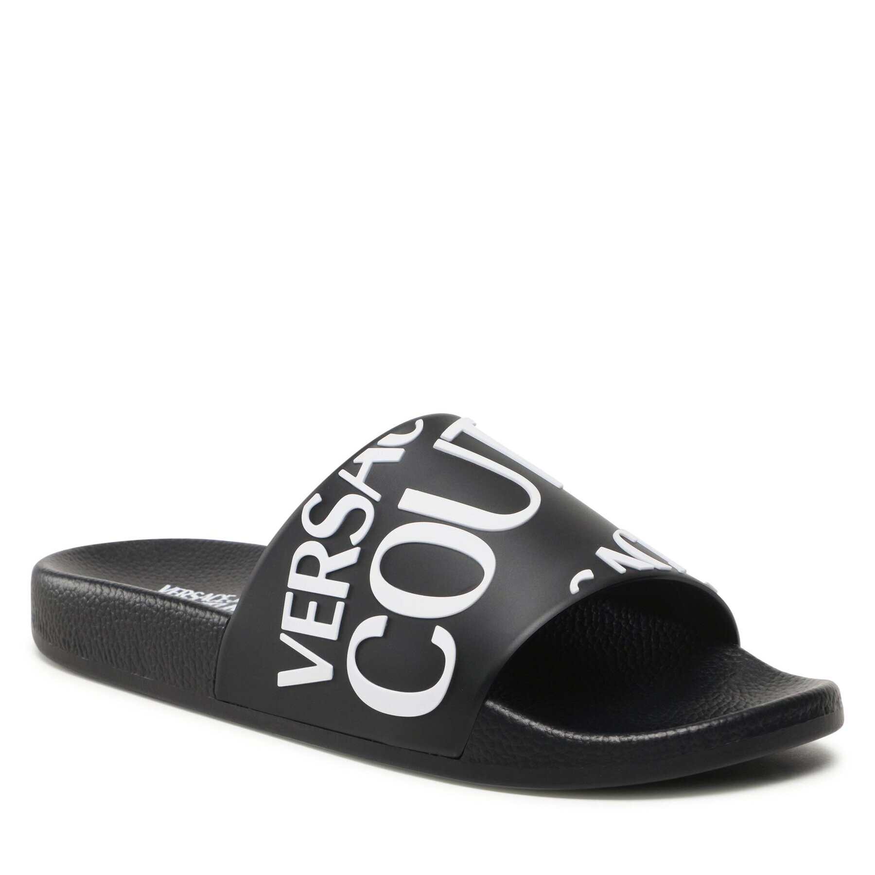 Versace Jeans Couture Papucs 74YA3SQ1 Fekete - Pepit.hu