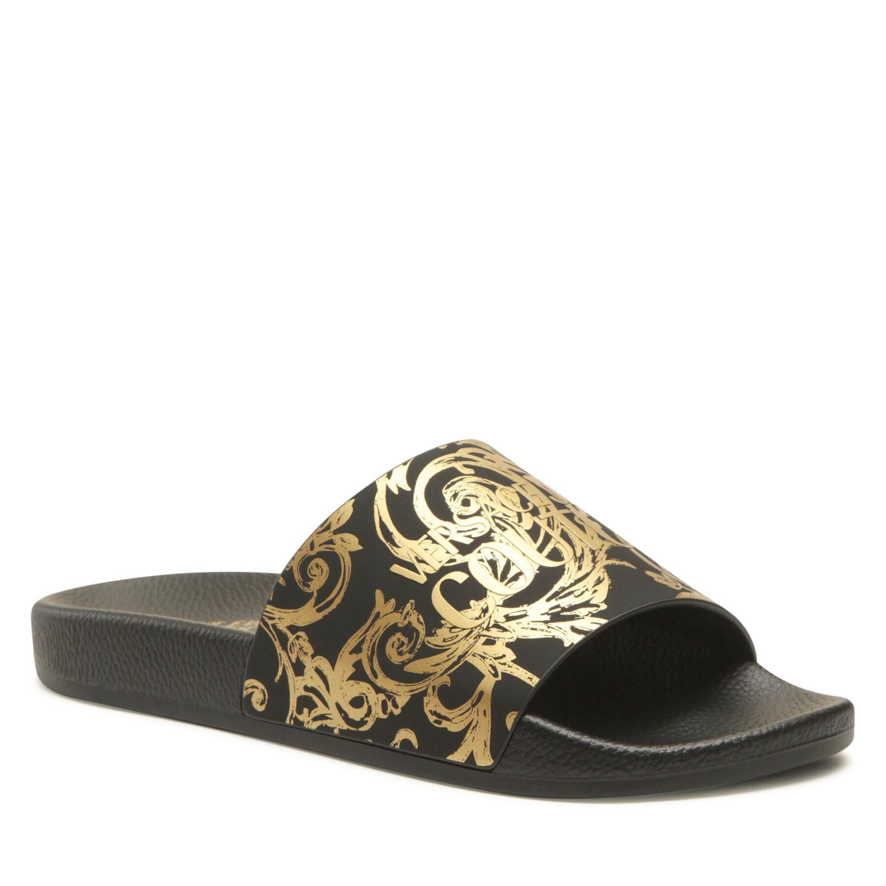 Versace Jeans Couture Papucs 74YA3SQ4 Fekete - Pepit.hu