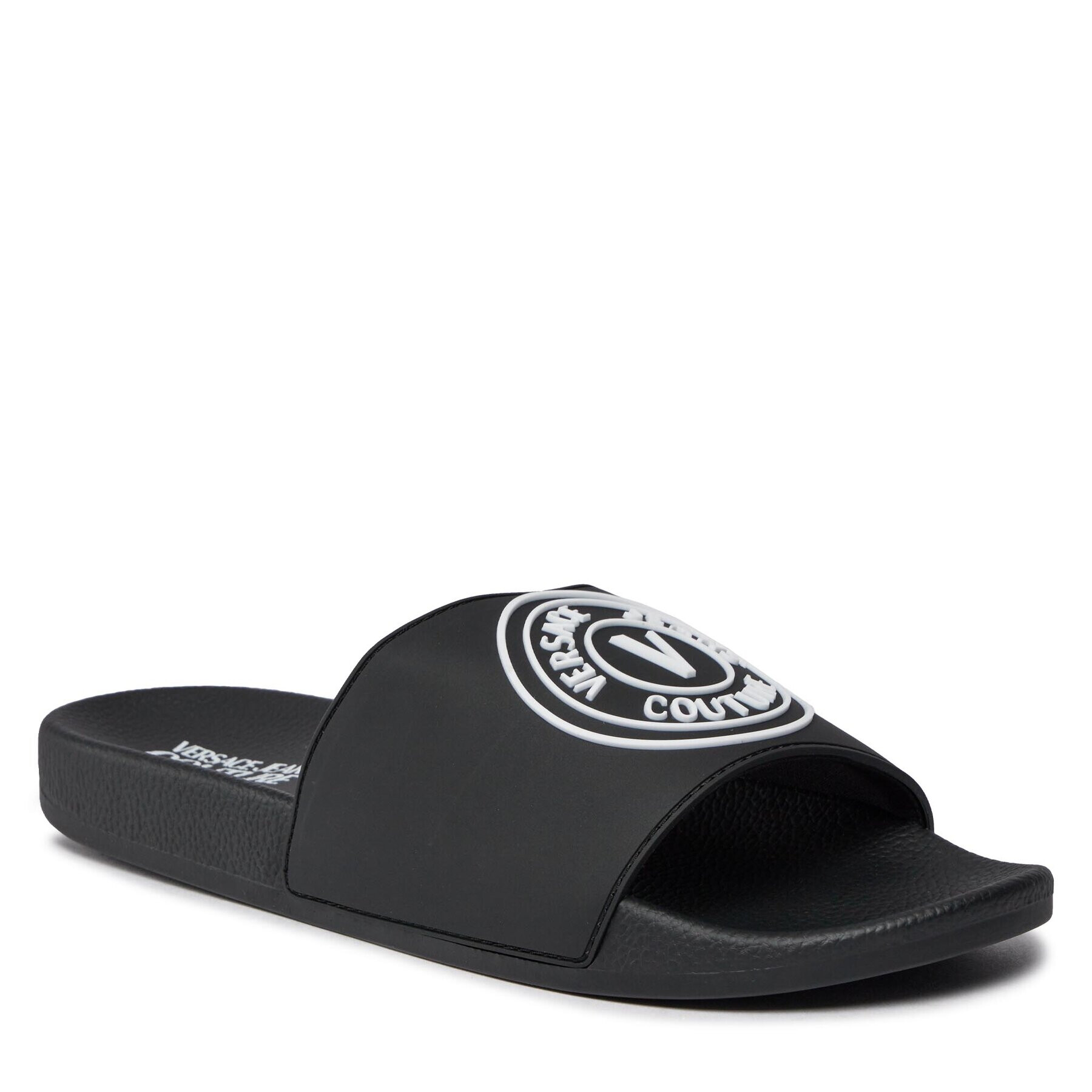 Versace Jeans Couture Papucs 75YA3SQ3 Fekete - Pepit.hu