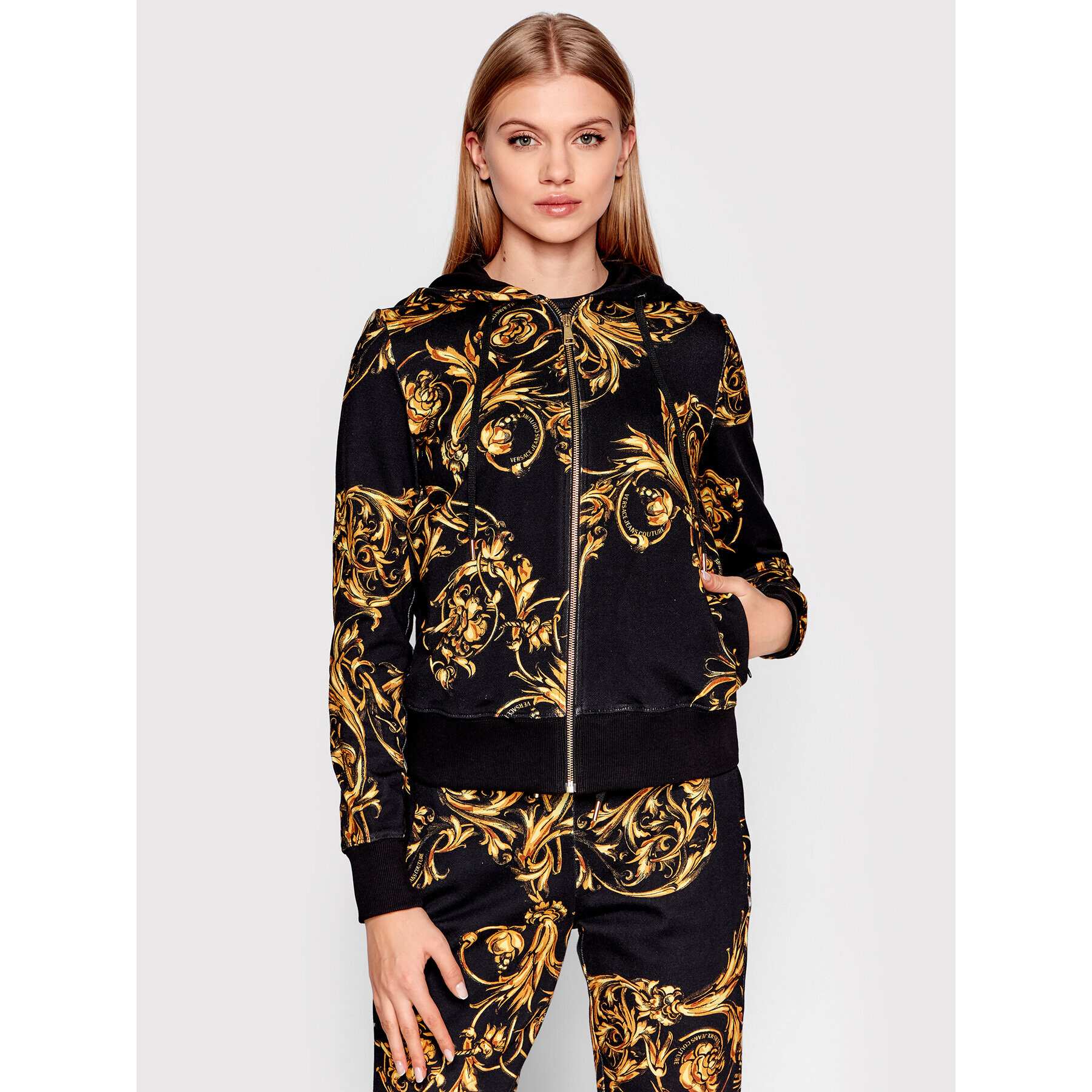 Versace Jeans Couture Pulóver Regalia 72HAI306 Fekete Regular Fit - Pepit.hu