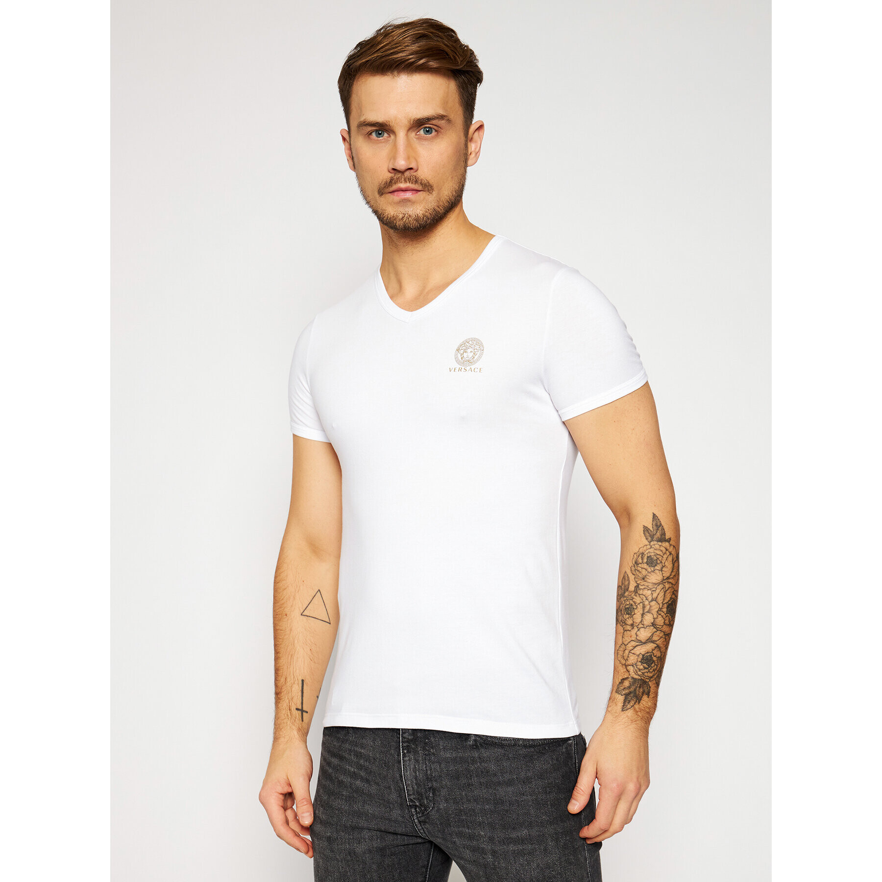 Versace Póló Scollo AUU01004 Fehér Regular Fit - Pepit.hu