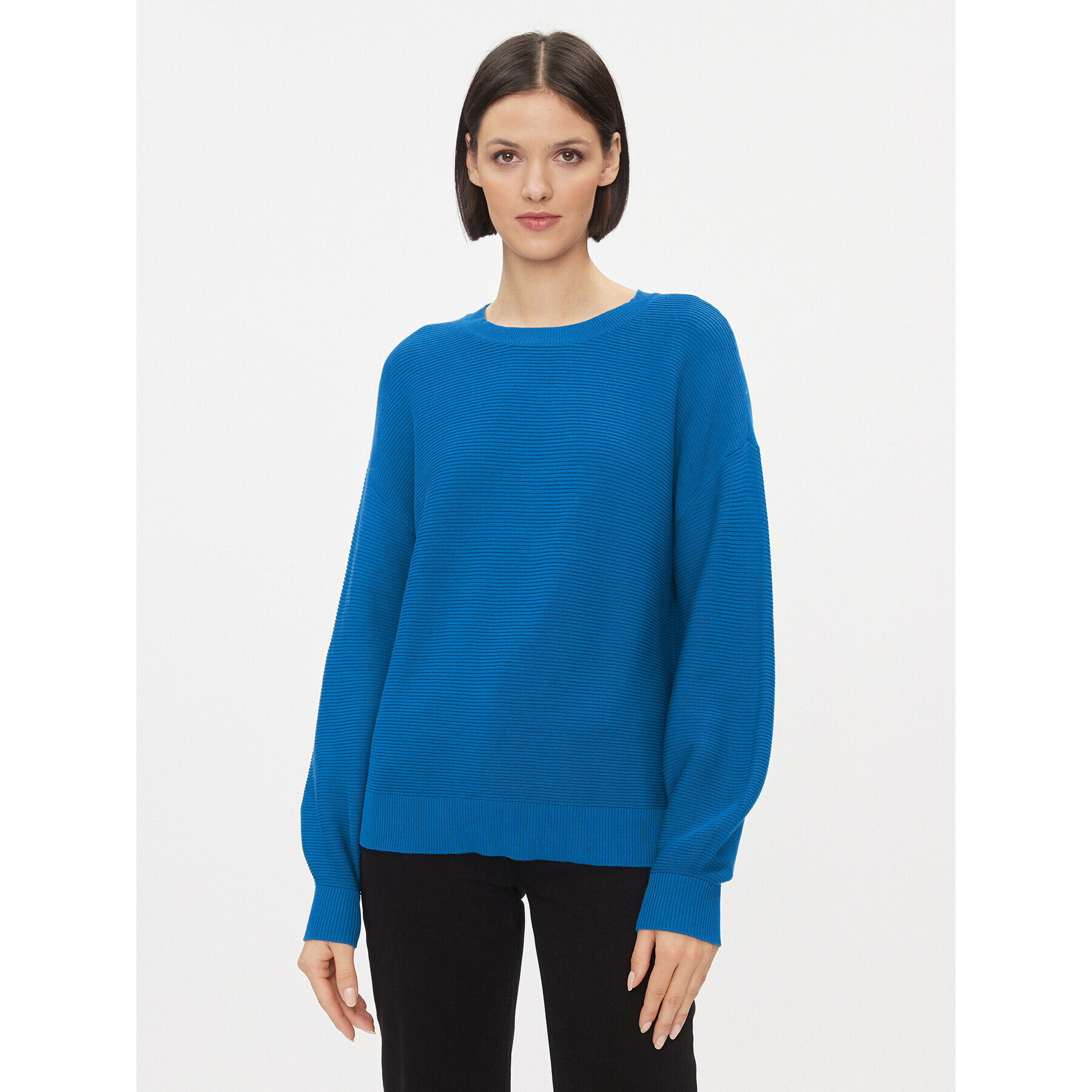 Vila Sweater 14087966 Kék Regular Fit - Pepit.hu