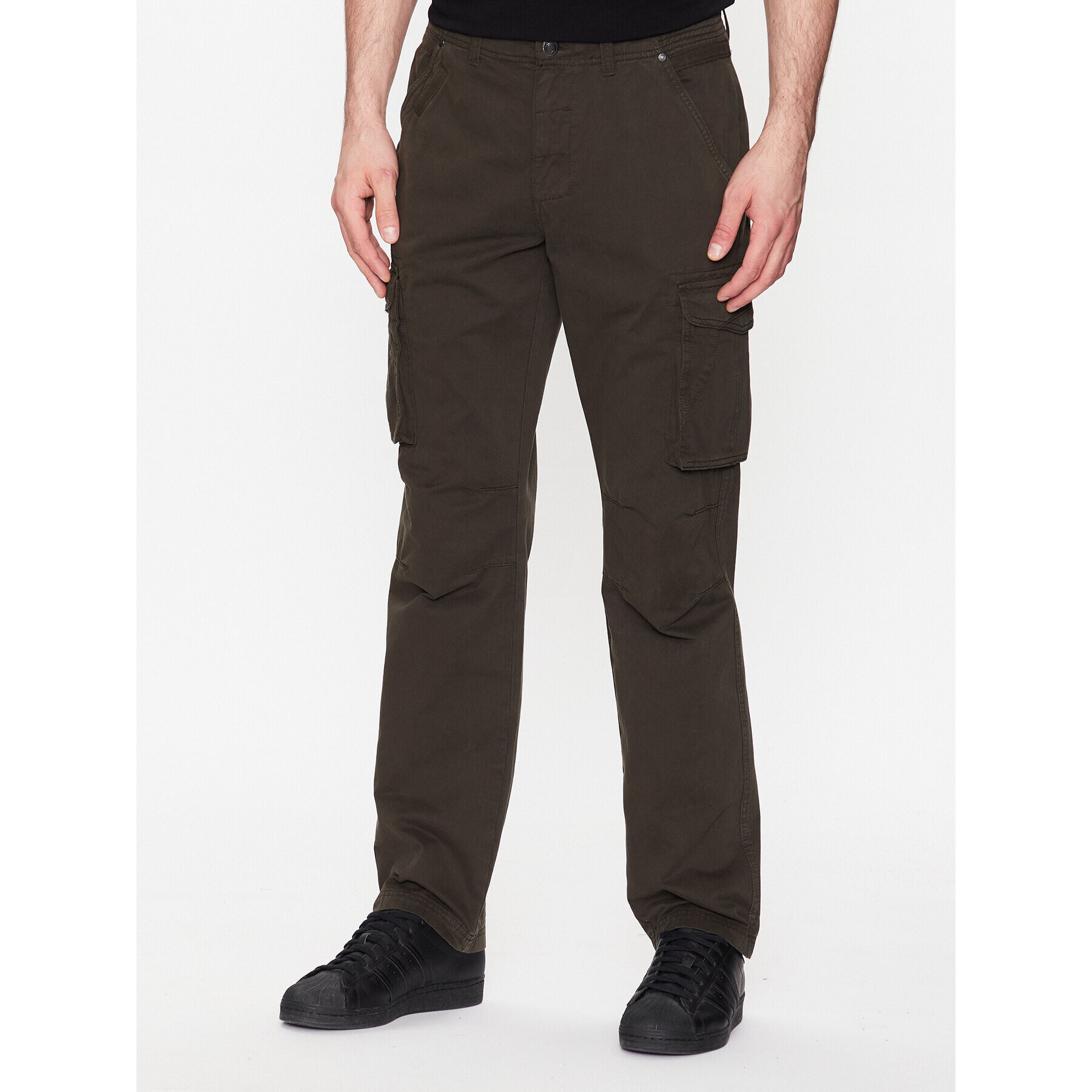 Volcano Szövet nadrág Hampter M07234-S23 Khaki Regular Fit - Pepit.hu