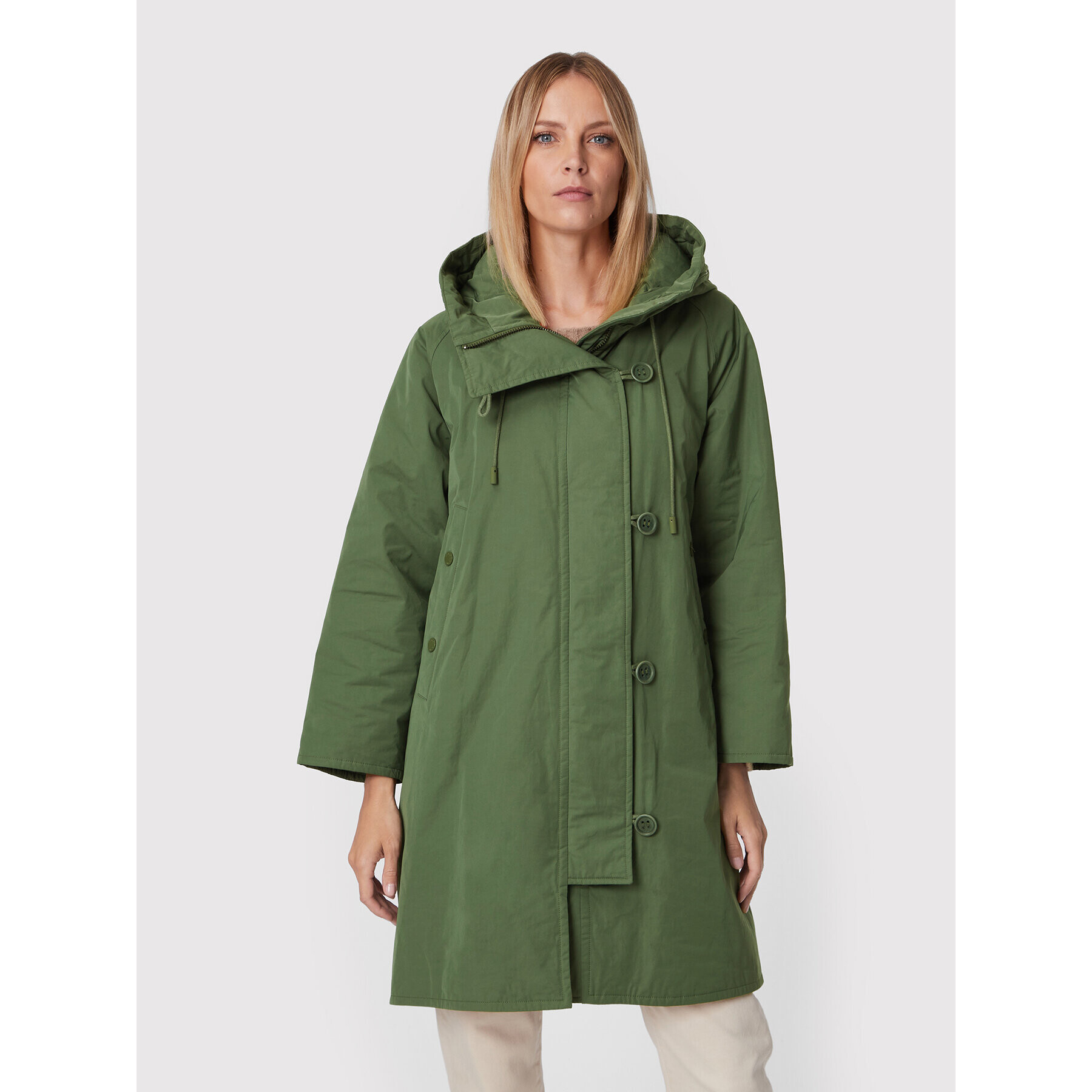 Weekend Max Mara Parka Katia 54960229 Zöld Regular Fit - Pepit.hu