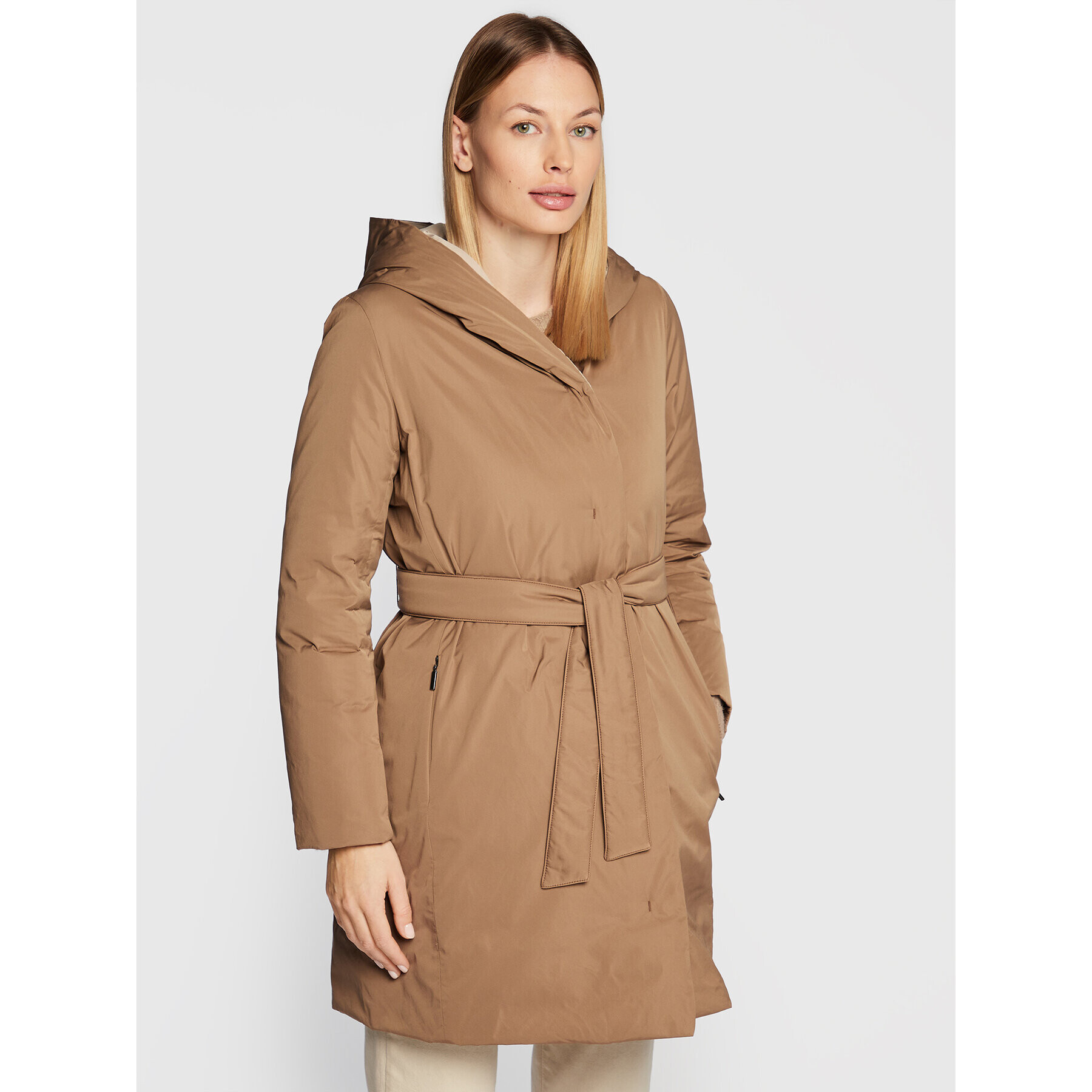 Weekend Max Mara Pehelykabát Eguale 54961023 Bézs Regular Fit - Pepit.hu