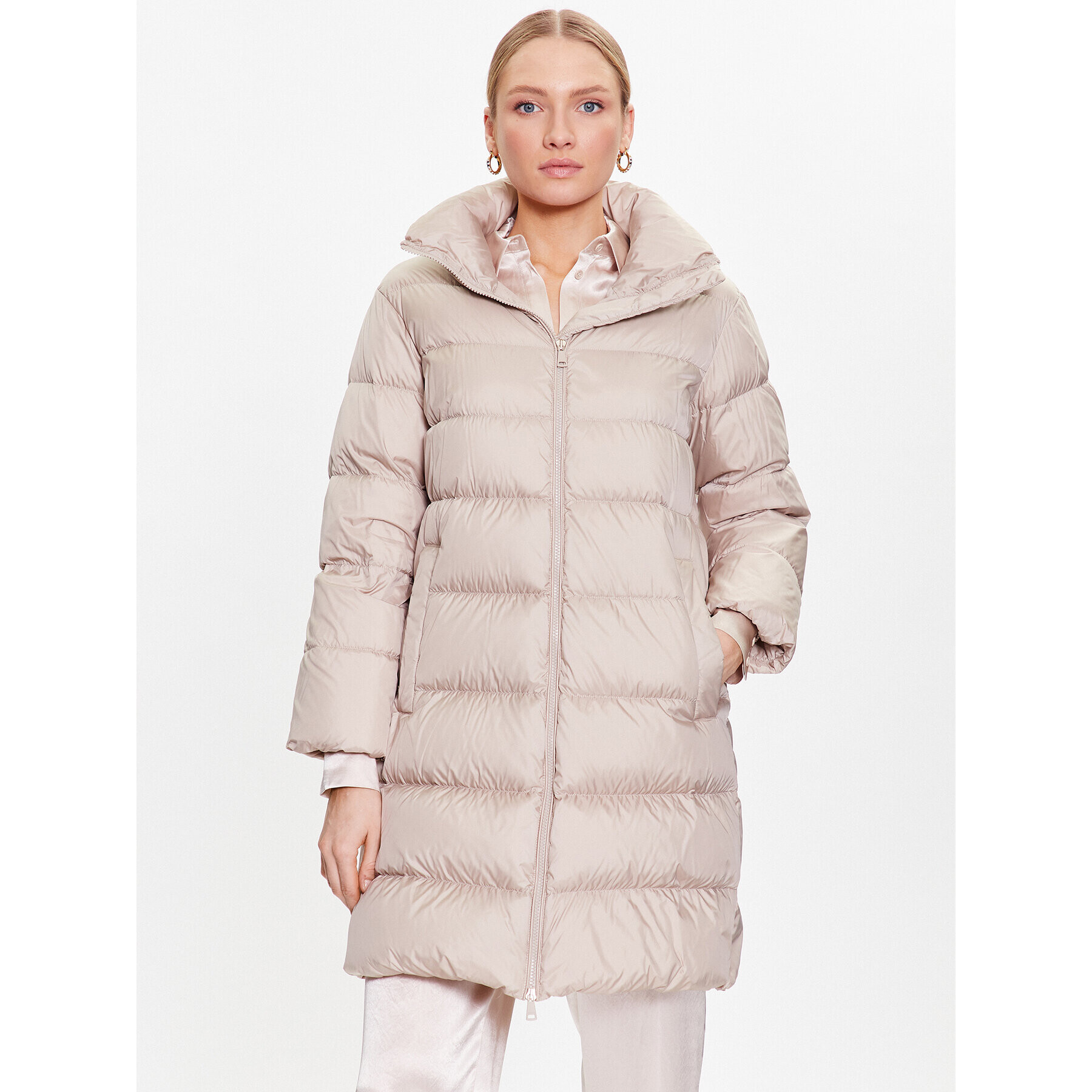 Weekend Max Mara Pehelykabát Lamine 54960823 Bézs Regular Fit - Pepit.hu