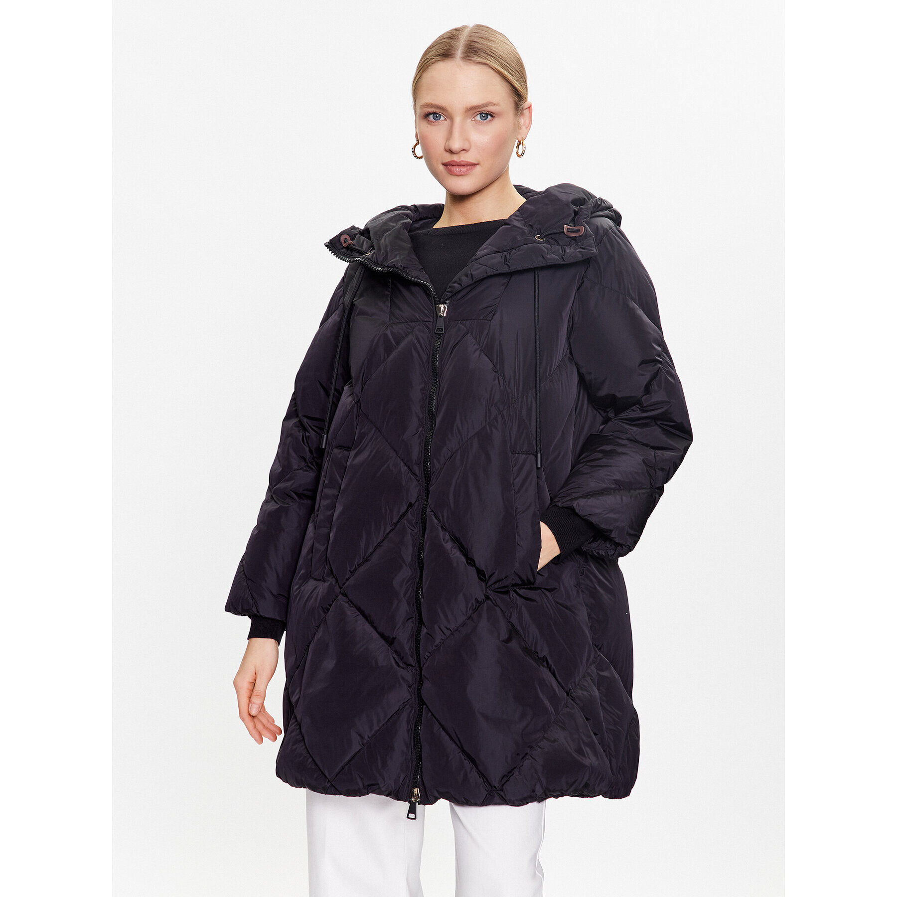 Weekend Max Mara Pehelykabát Milord 54960123 Fekete Regular Fit - Pepit.hu