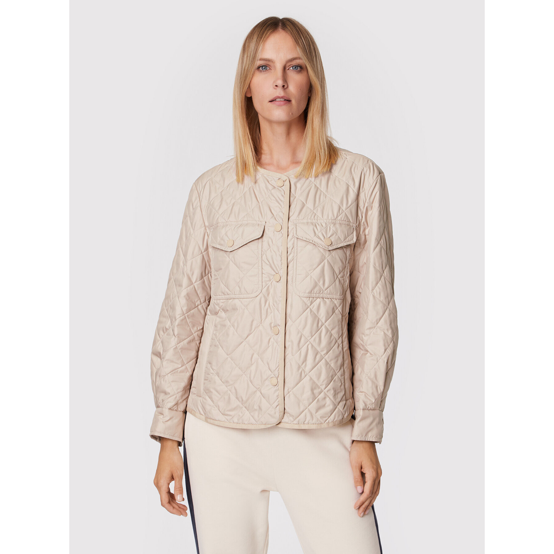 Weekend Max Mara Pehelykabát Omero 54860129 Bézs Relaxed Fit - Pepit.hu