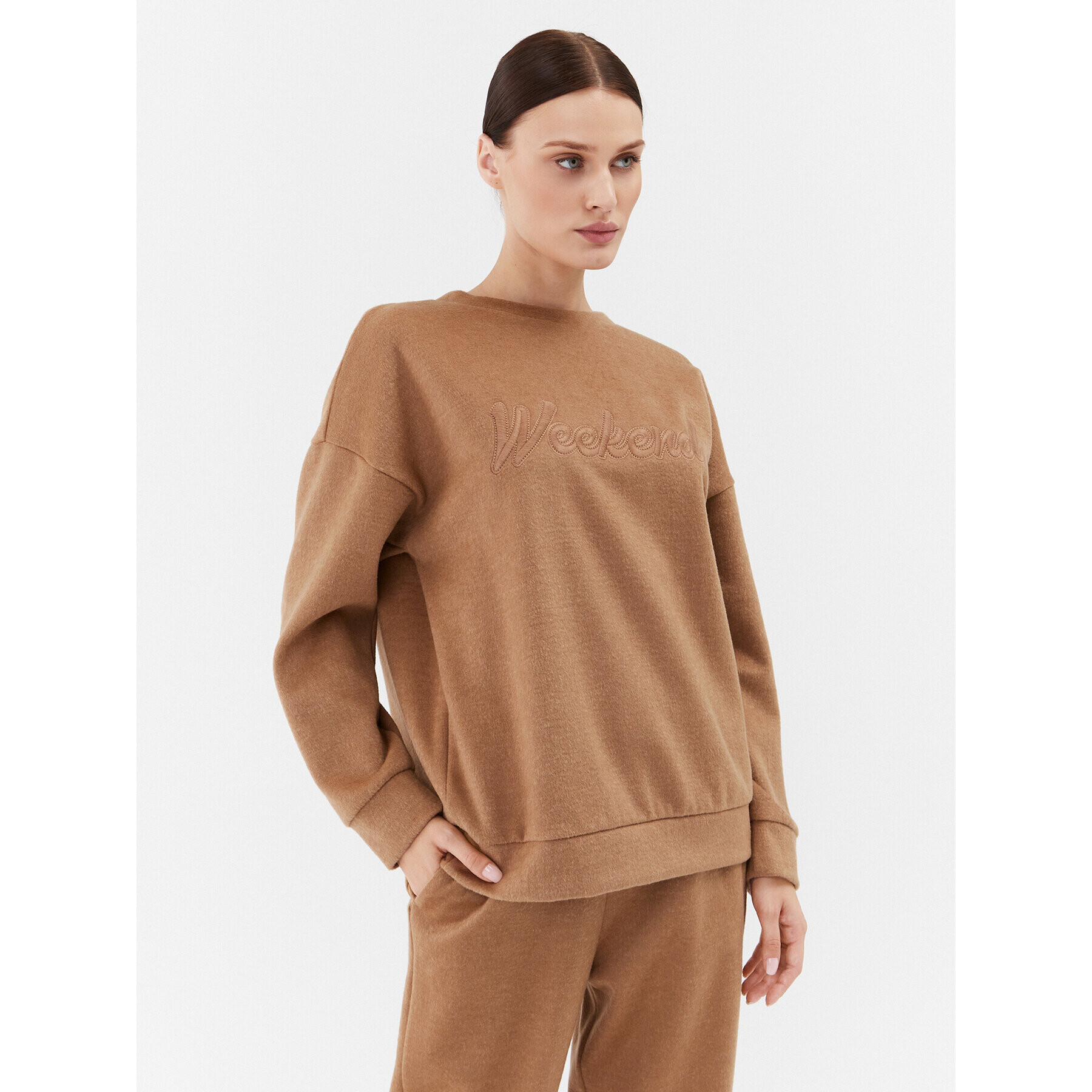 Weekend Max Mara Pulóver Molveno 2359260233 Barna Loose Fit - Pepit.hu