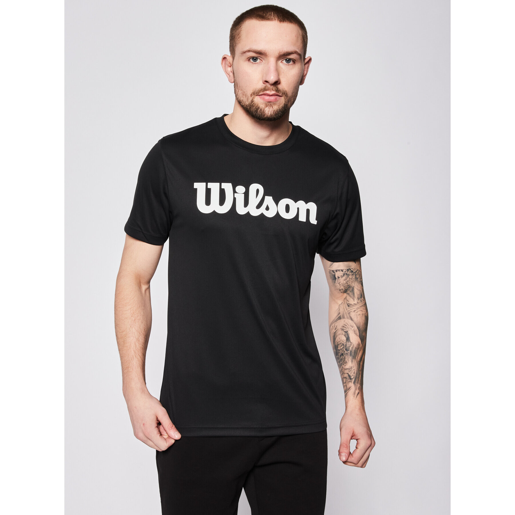 Wilson Technikai póló Uwii Script Tech Tee WRA770306 Fekete Regular Fit - Pepit.hu