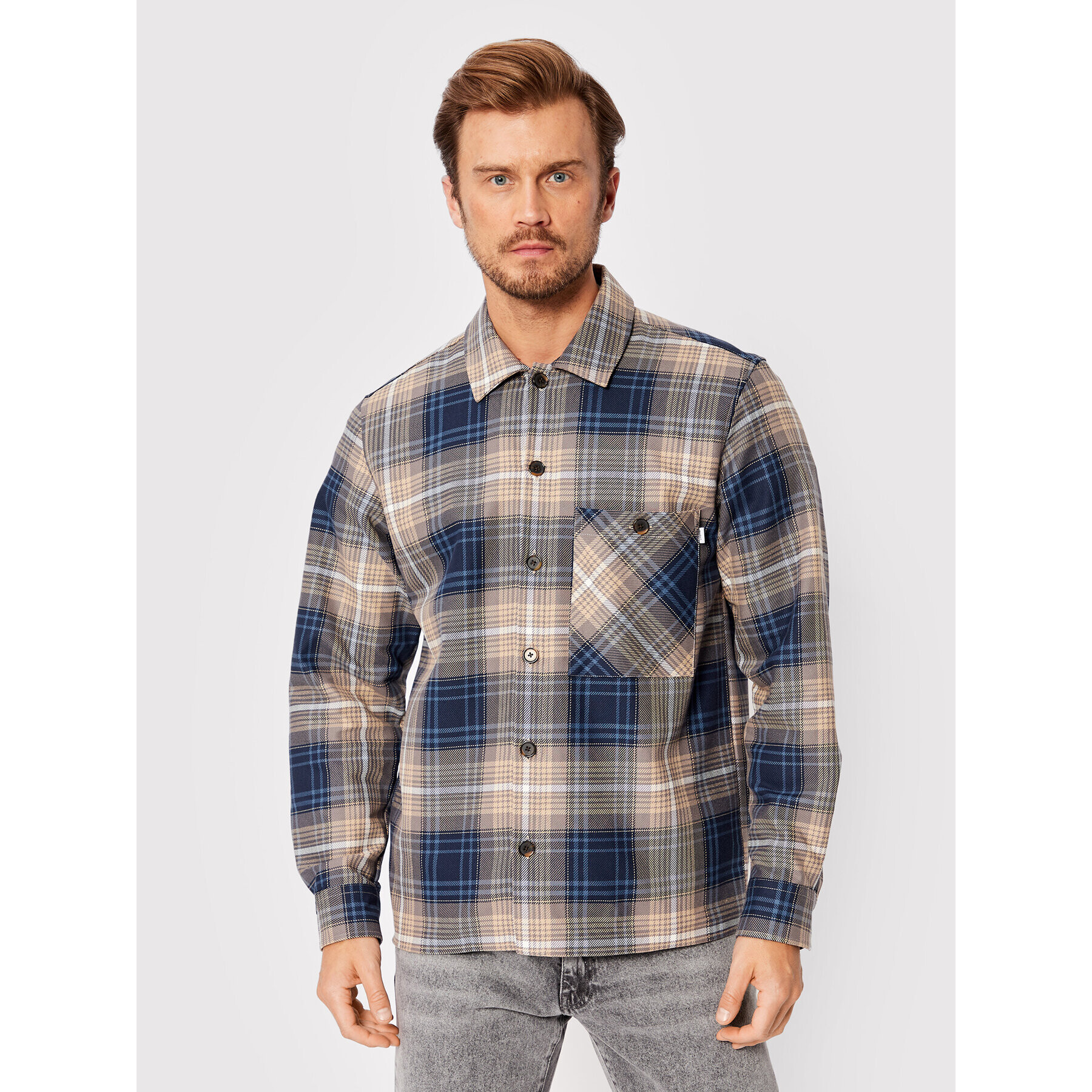 Woodbird Ing Buel Check 2236-706 Sötétkék Regular Fit - Pepit.hu