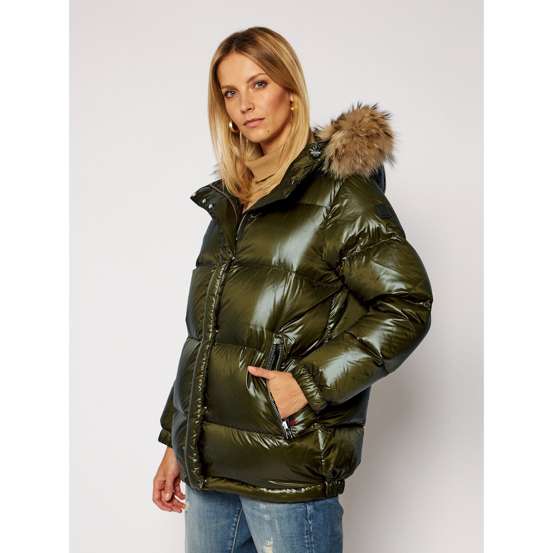 Woolrich Pehelykabát Aliquippa CFWWOU0285FRUT1702 Zöld Regular Fit - Pepit.hu