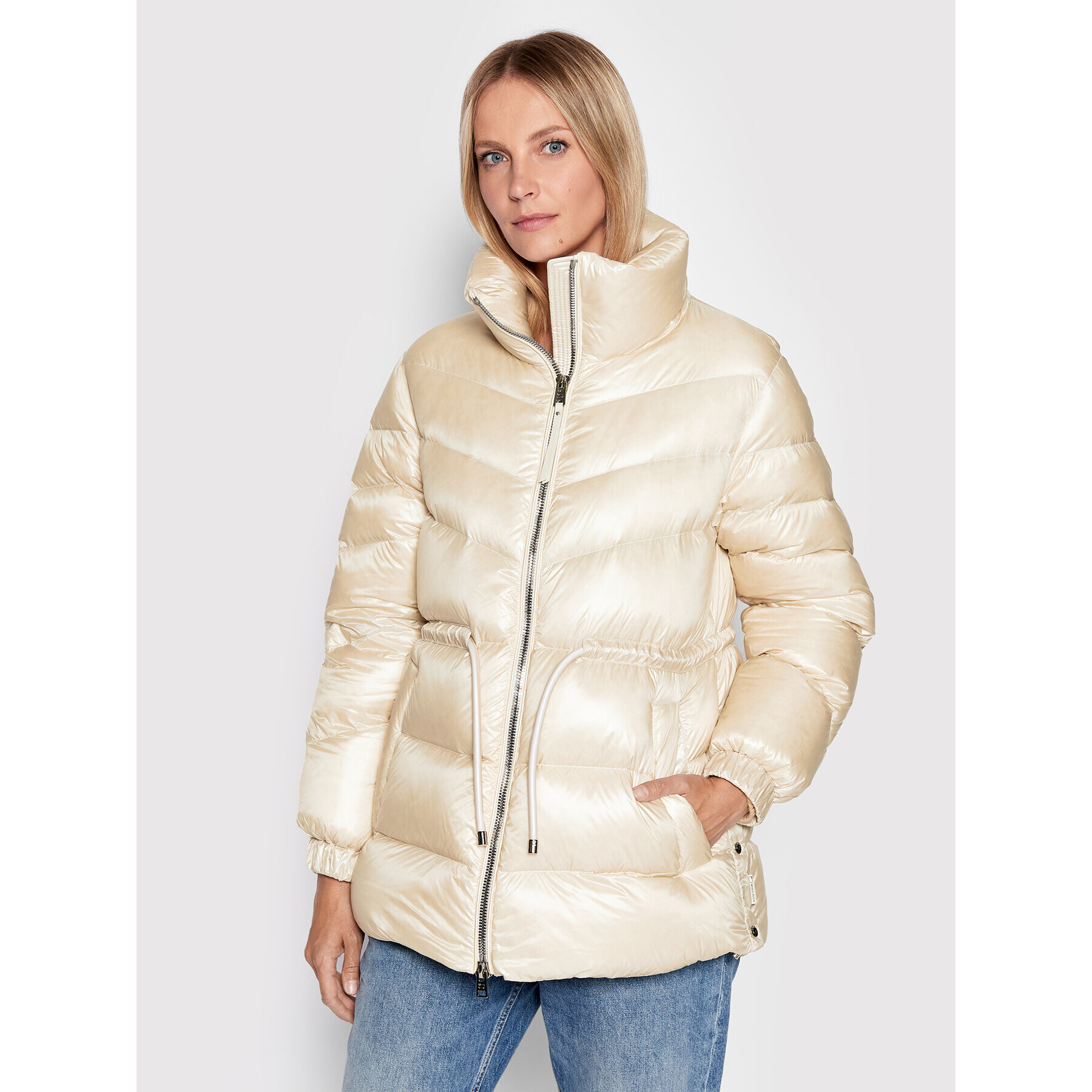 Woolrich Pehelykabát Aliquippa CFWWOU0718FRUT3085 Bézs Regular Fit - Pepit.hu