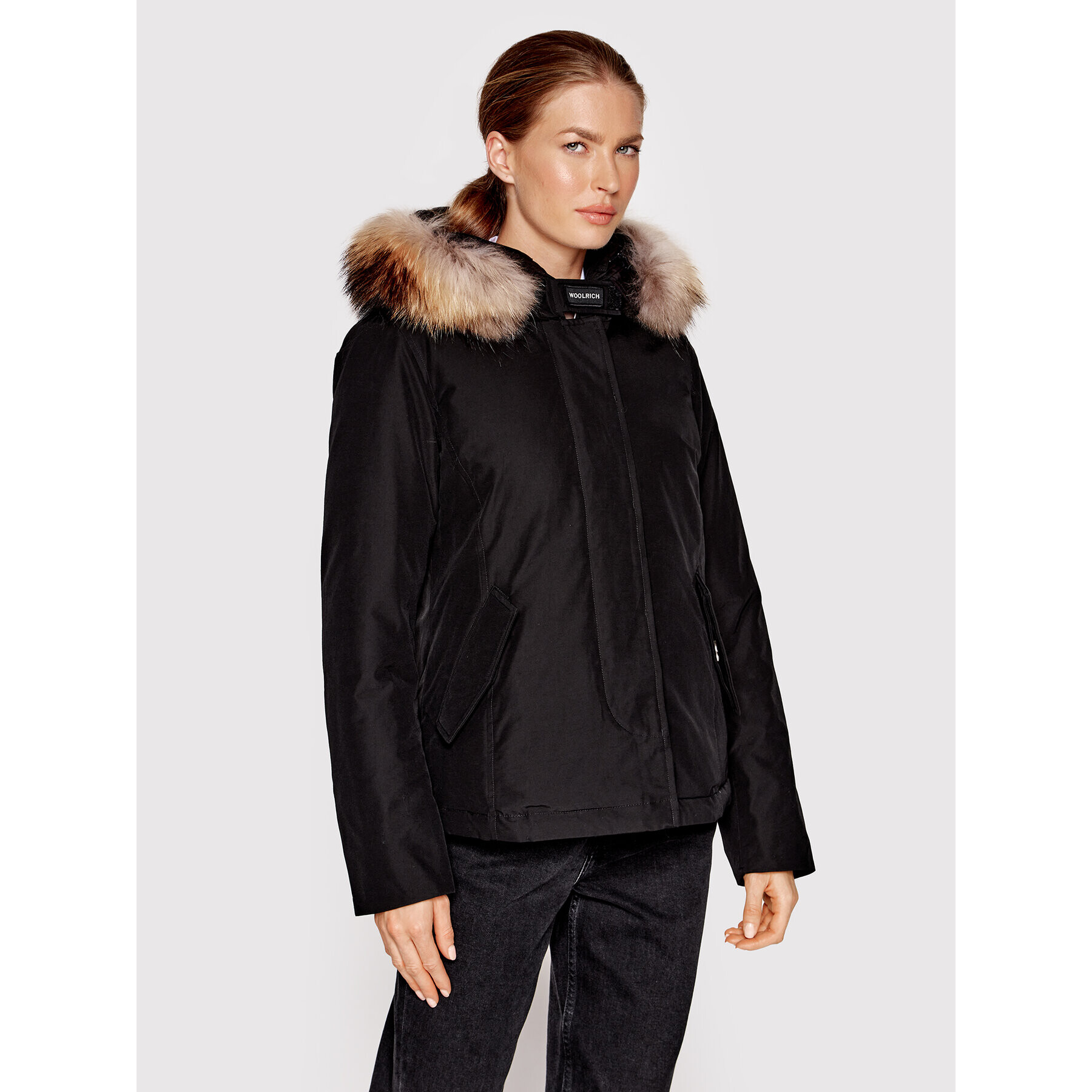 Woolrich Pehelykabát Arctic Raccoon CFWWOU0548FRUT0001 Fekete Regular Fit - Pepit.hu