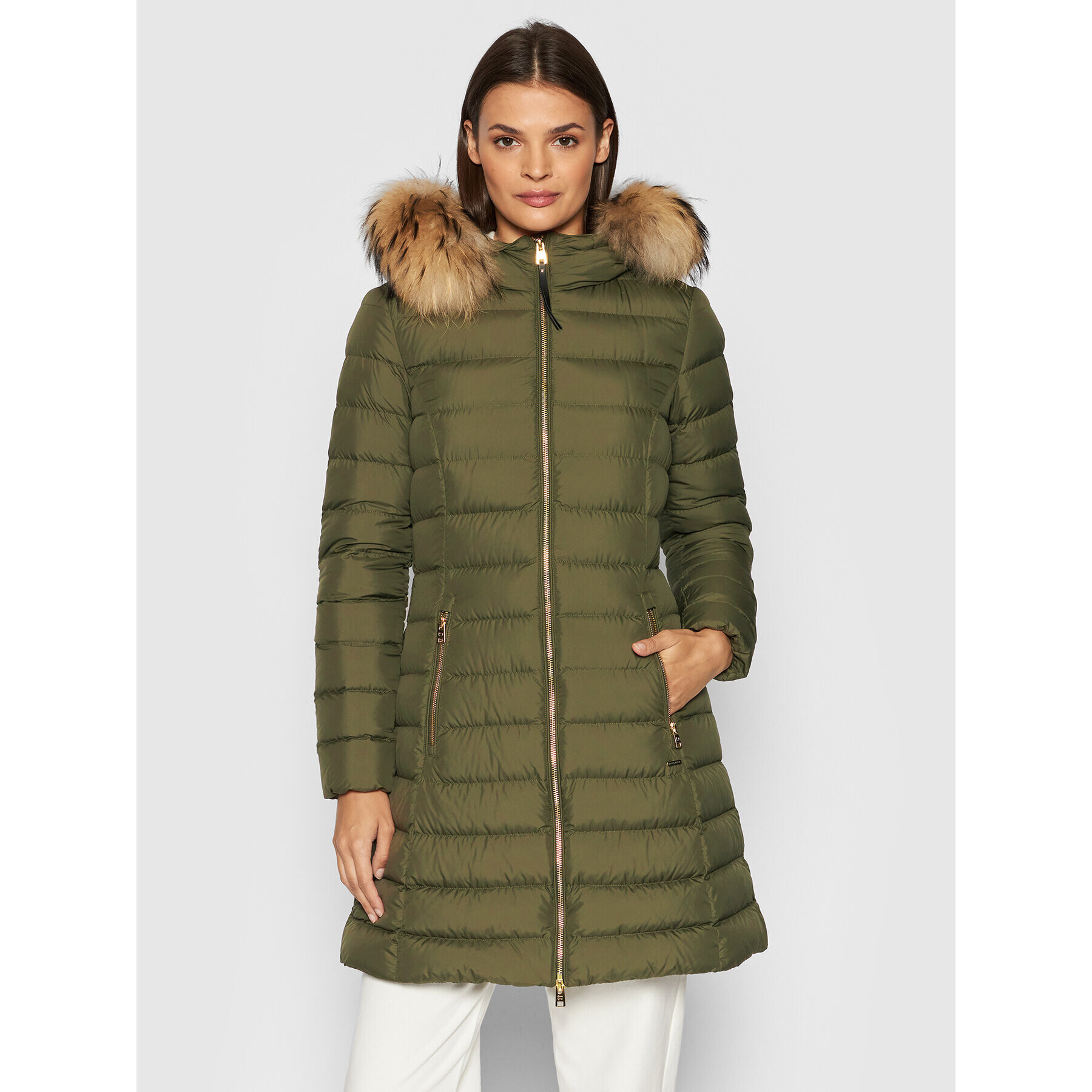 Woolrich Pehelykabát Ellis CFWWOU0508FRUT2635 Zöld Regular Fit - Pepit.hu