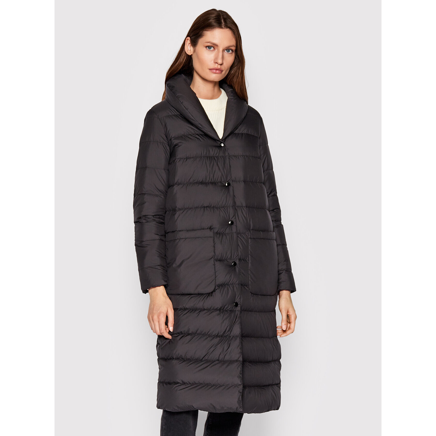 Woolrich Pehelykabát Ellis CFWWOU0658FRUT263 Fekete Regular Fit - Pepit.hu