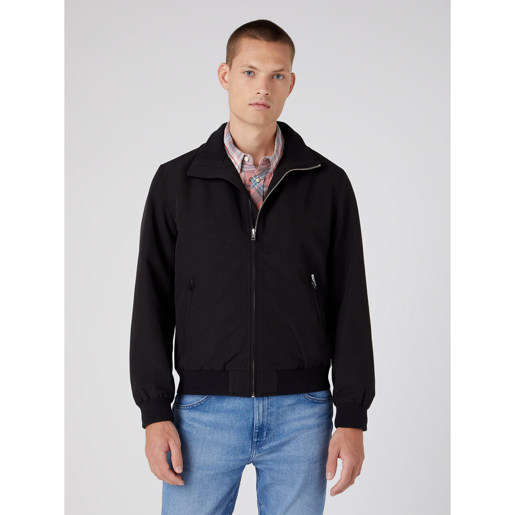 Wrangler Átmeneti kabát Harrington W481WW100 112331615 Fekete Regular Fit - Pepit.hu