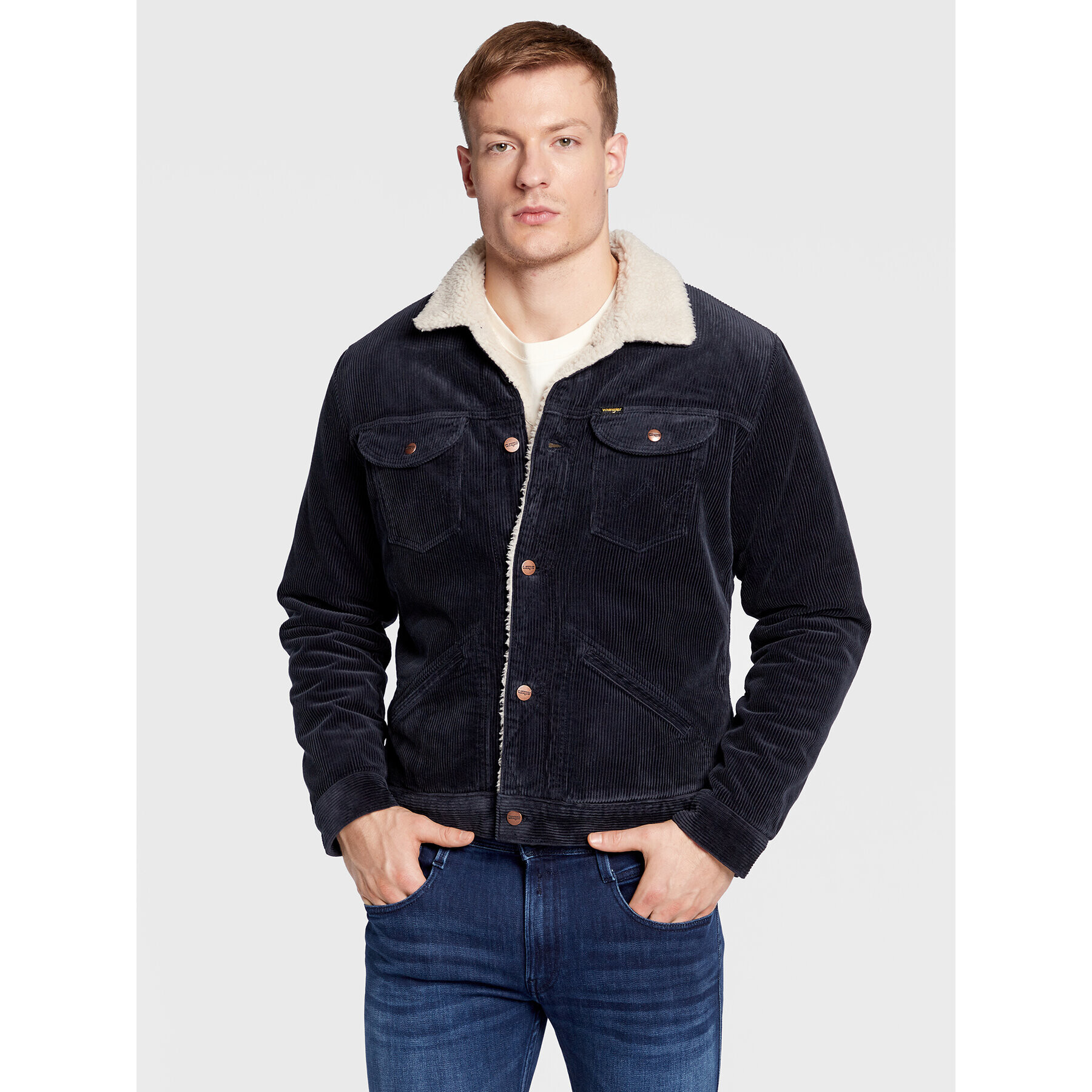 Wrangler Átmeneti kabát Sherpa W4MS88114 112320904 Sötétkék Regular Fit - Pepit.hu