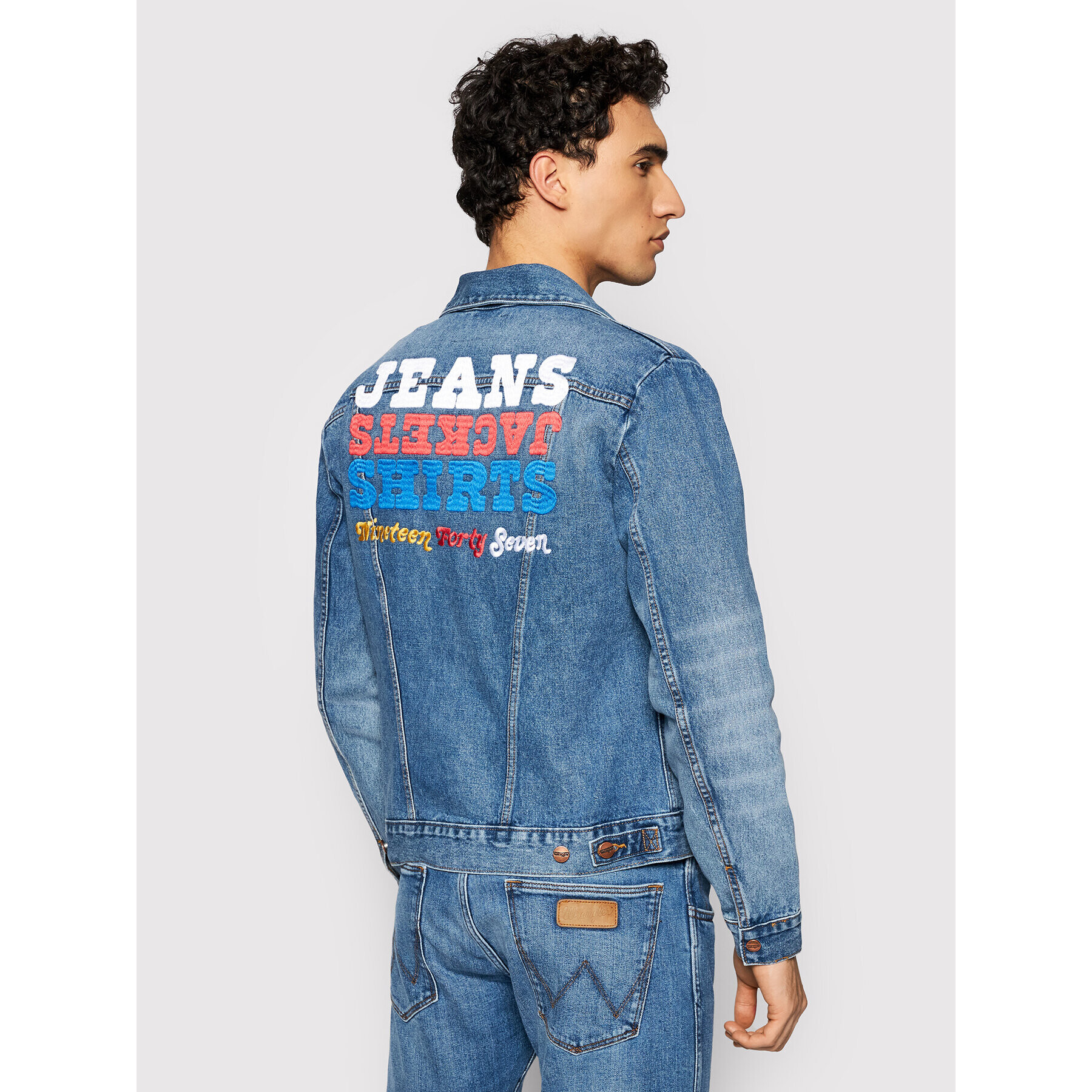 Wrangler Farmer kabát Icons W4MJUG12K Sötétkék Regular Fit - Pepit.hu