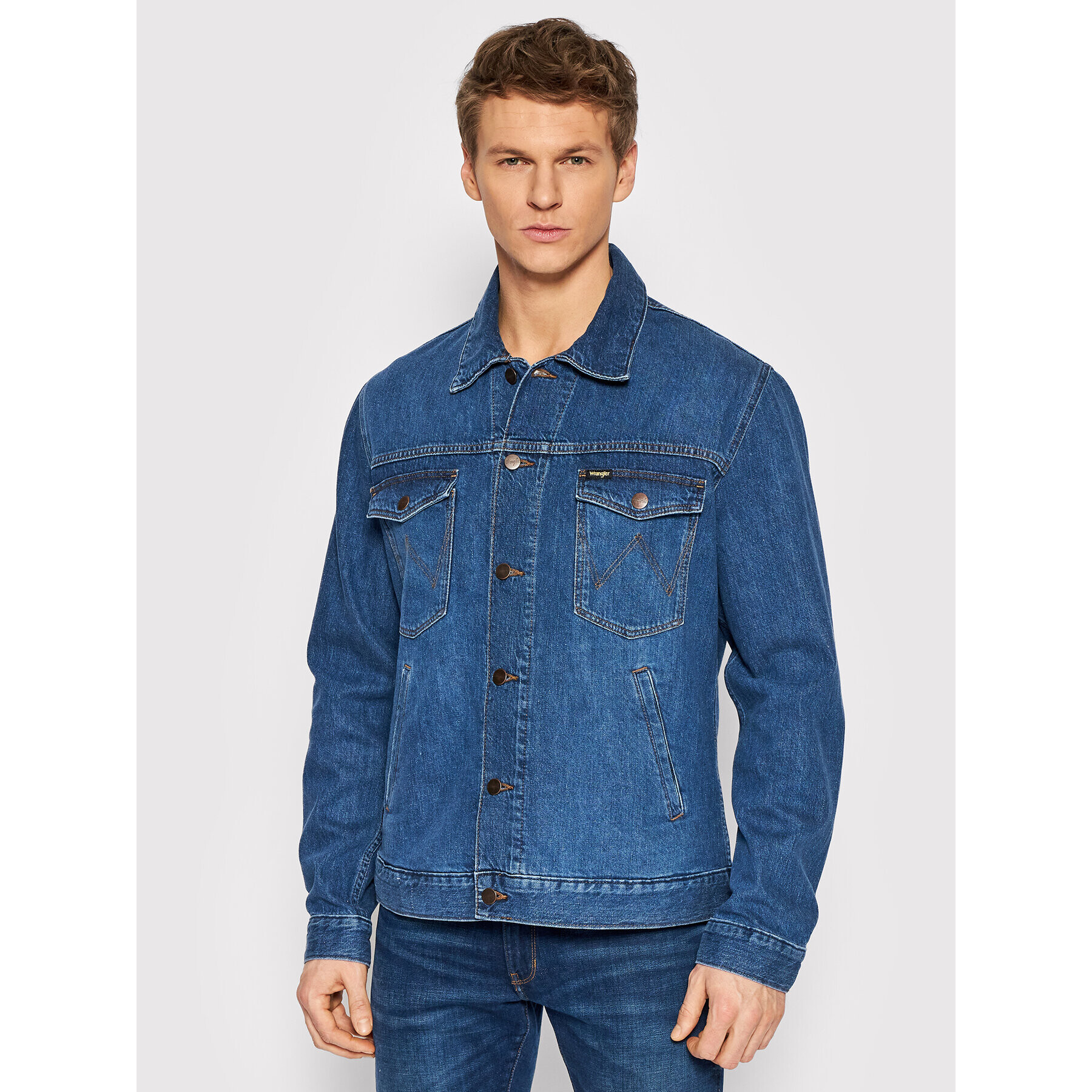 Wrangler Farmer kabát W443ZB38R Kék Regular Fit - Pepit.hu