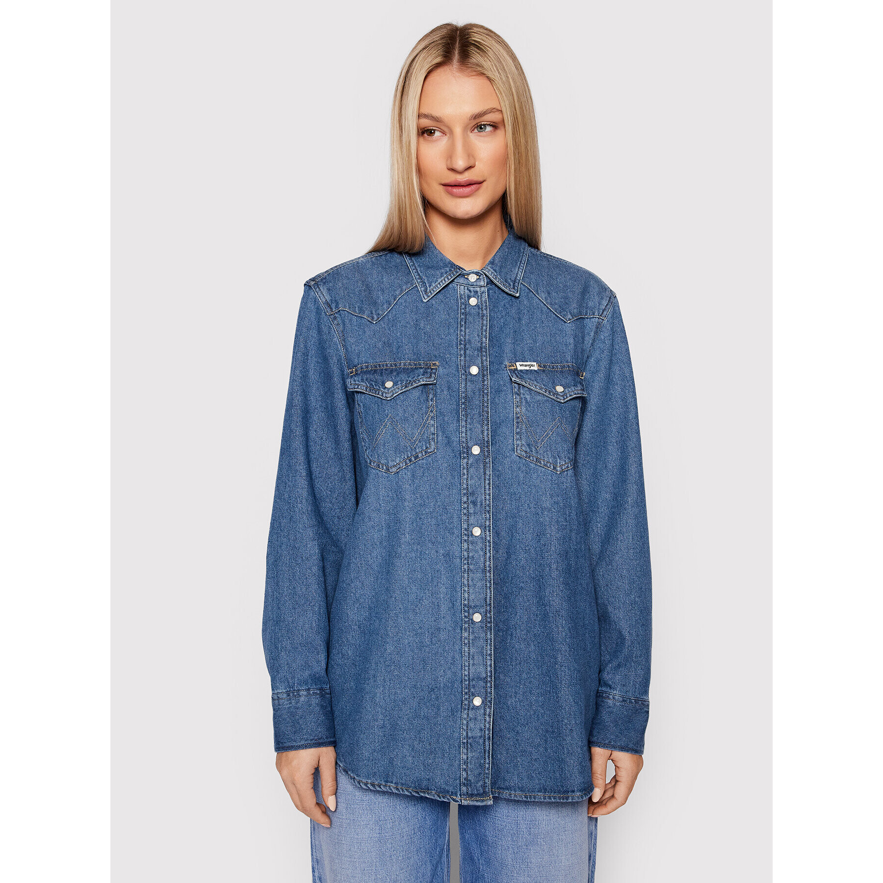 Wrangler Farmering Heritage W5S96OX8E Kék Regular Fit - Pepit.hu