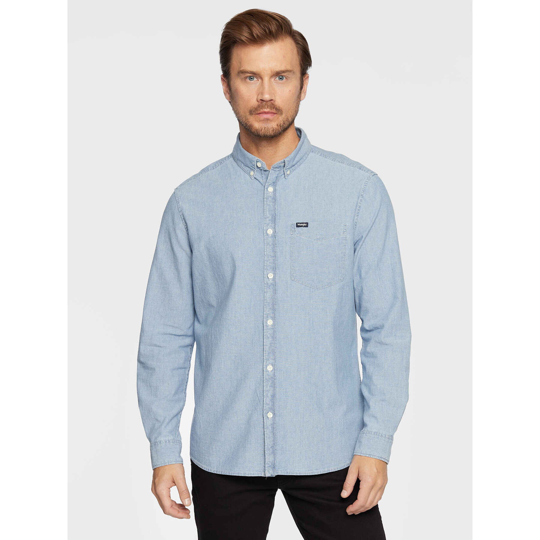 Wrangler Ing Button Down W5B11GX4E Kék Regular Fit - Pepit.hu