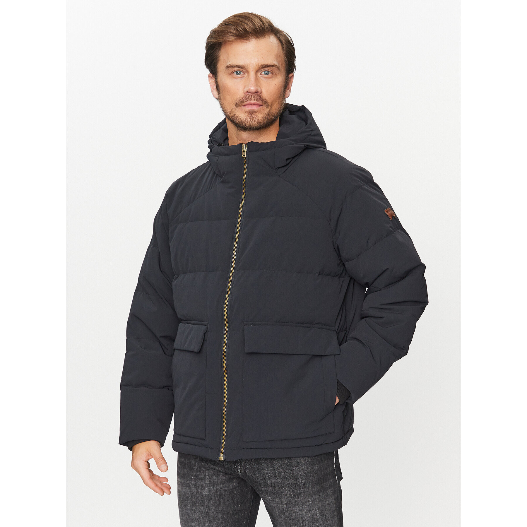 Wrangler Pehelykabát 112341014 Fekete Oversize - Pepit.hu