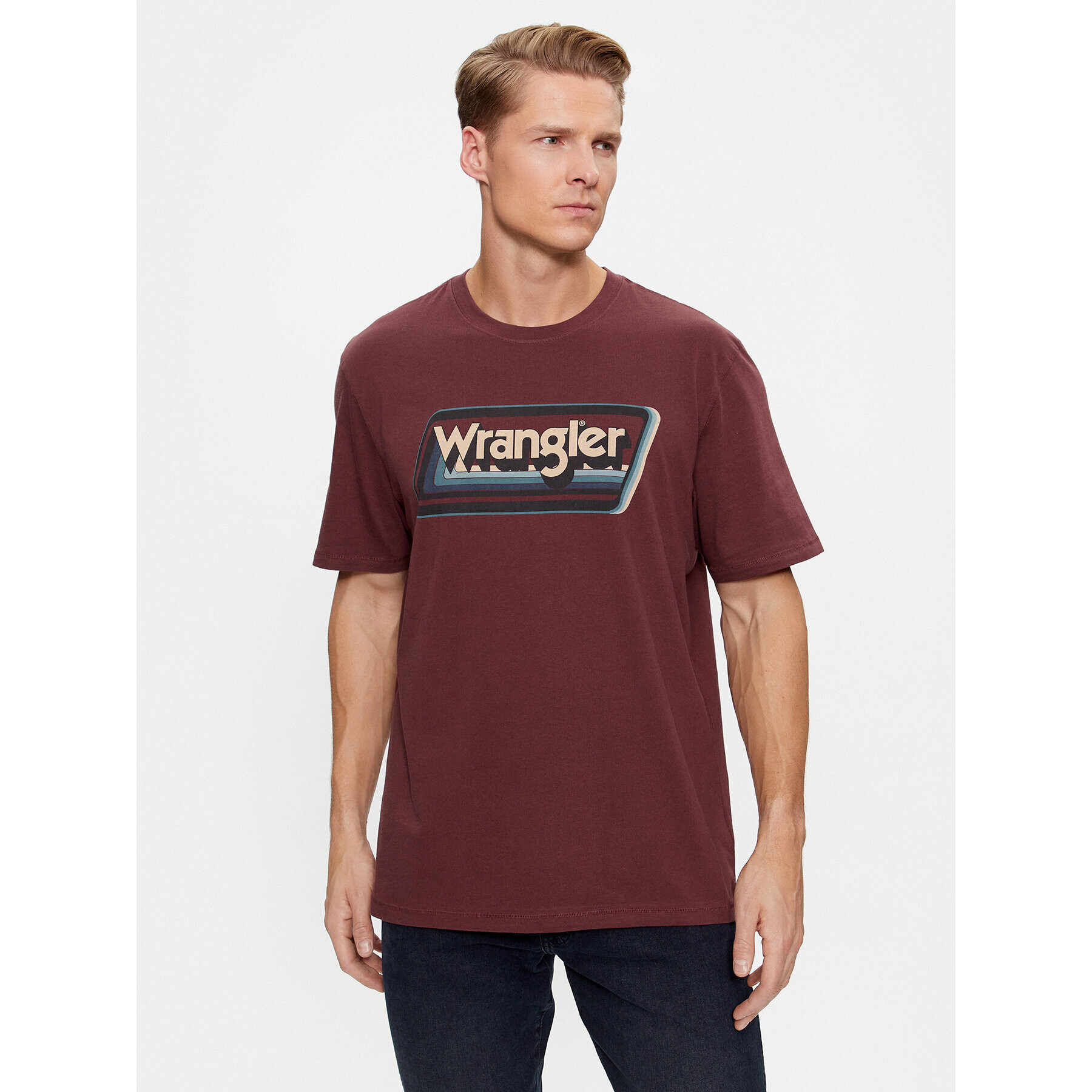 Wrangler Póló 112341242 Barna Relaxed Fit - Pepit.hu