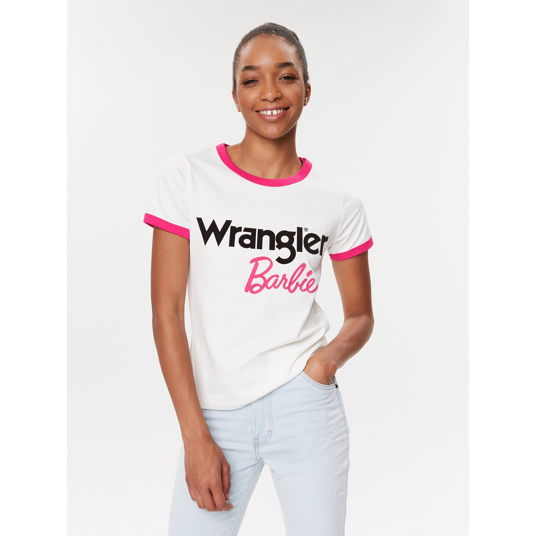 Wrangler Póló Ringer 112346212 Fehér Slim Fit - Pepit.hu