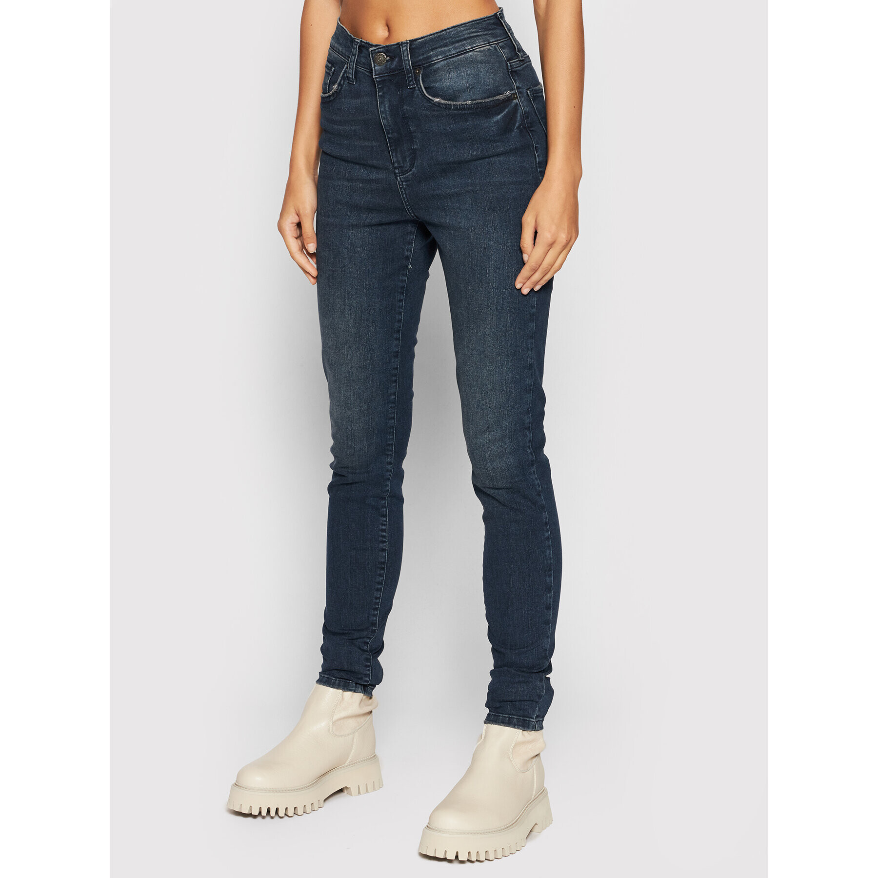 YAS Farmer Ayo 26025090 Sötétkék Skinny Fit - Pepit.hu