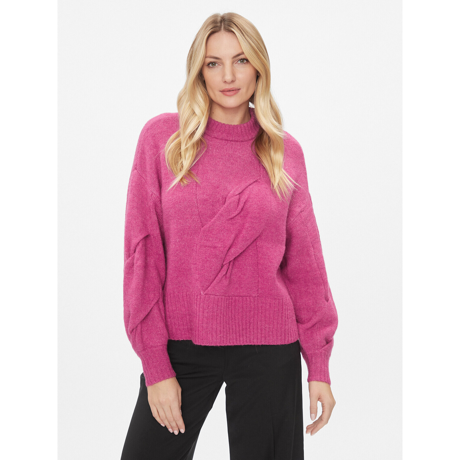 YAS Sweater 26031213 Rózsaszín Regular Fit - Pepit.hu